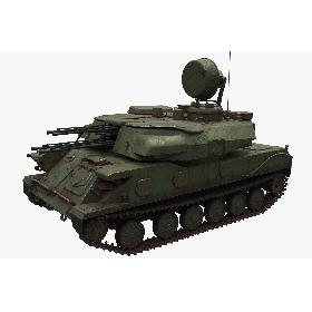 ZSU-23-4 Shilka Anti Aircraft Tank 3D model